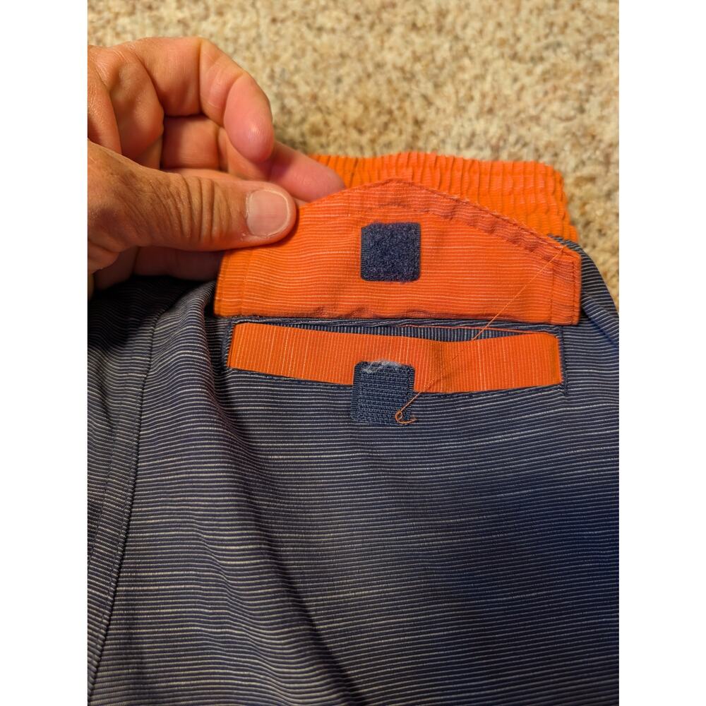 Hanna Andersson Boys Blue Orange Sunblock Athletic Beach Board Swim Shorts 6-7 - Picture 7 of 7